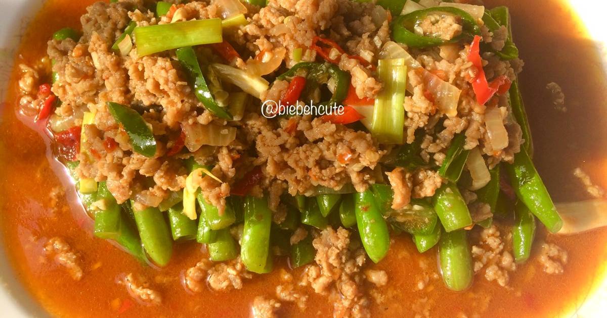 Resep Cah Baby Buncis Daging Cincang Oleh Cut Habibah Bwz Cookpad