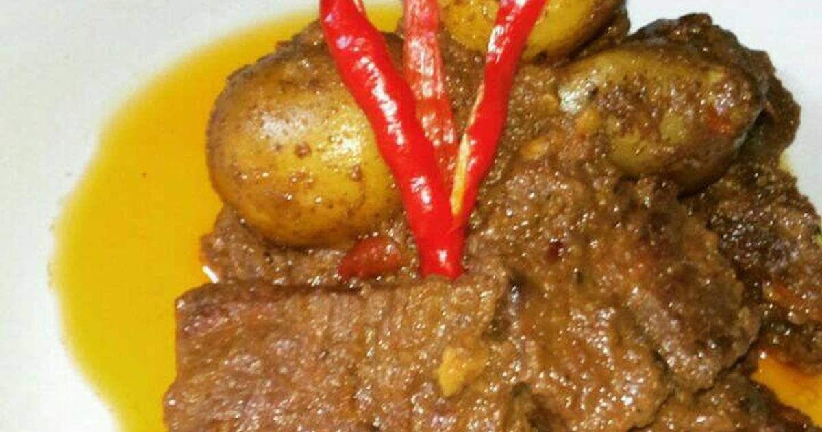 Resep Rendang Sapi Basah Oleh Iyung Nurie Cookpad