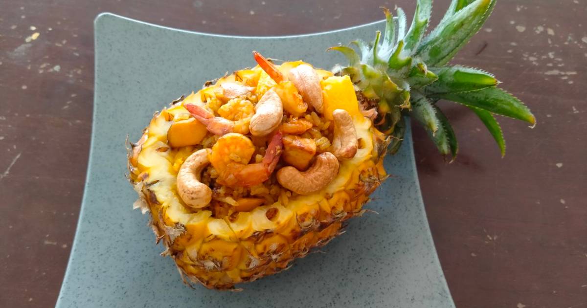 Resep Thai Pineapple Stir Fried Rice Nasi Goreng Nanas Thailand Oleh