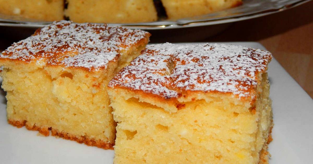 Пирог творожный в духовке рецепт с фото простой пошагово