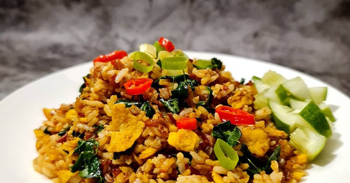 Resep Nasi Merah Goreng Daun Kelor Oleh Windu Restina Cookpad