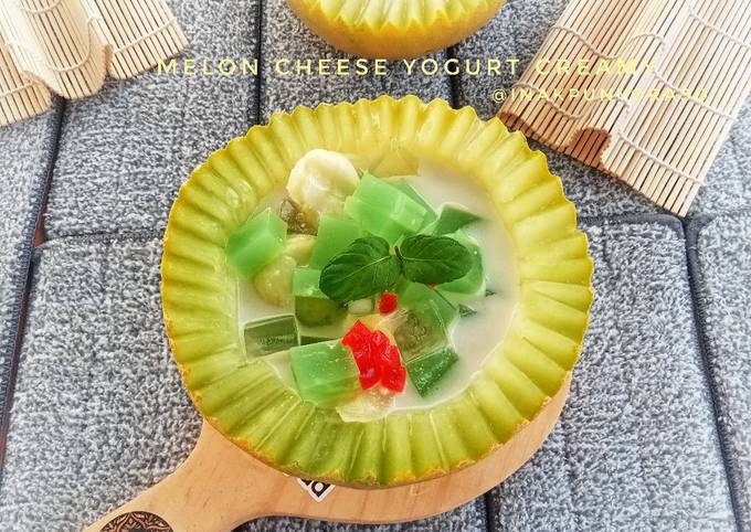 Resep Melon Cheese Yogurt Creamy Oleh Oktaviani Bund Keyl Cookpad