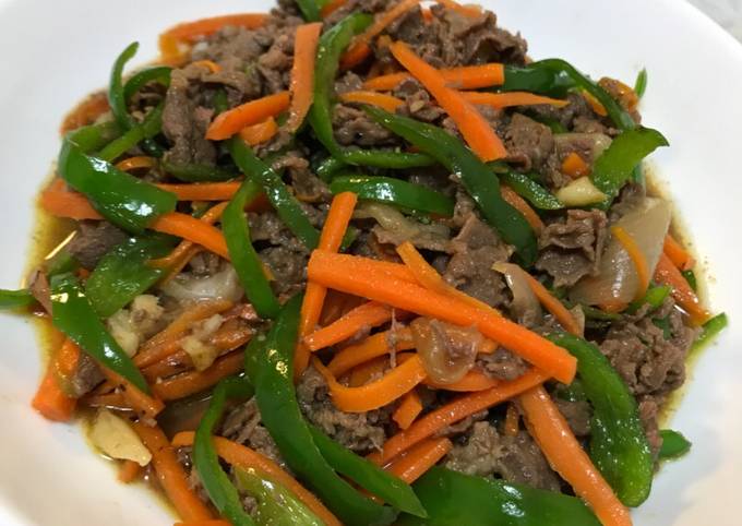 Resep Tumis Paprika Daging Sapi Oleh Akari Papa Cookpad