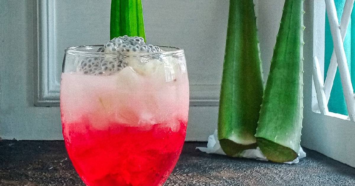 Resep Es Lidah Buaya Merah Putih Nata De Aloe Vera Oleh Evana Tati