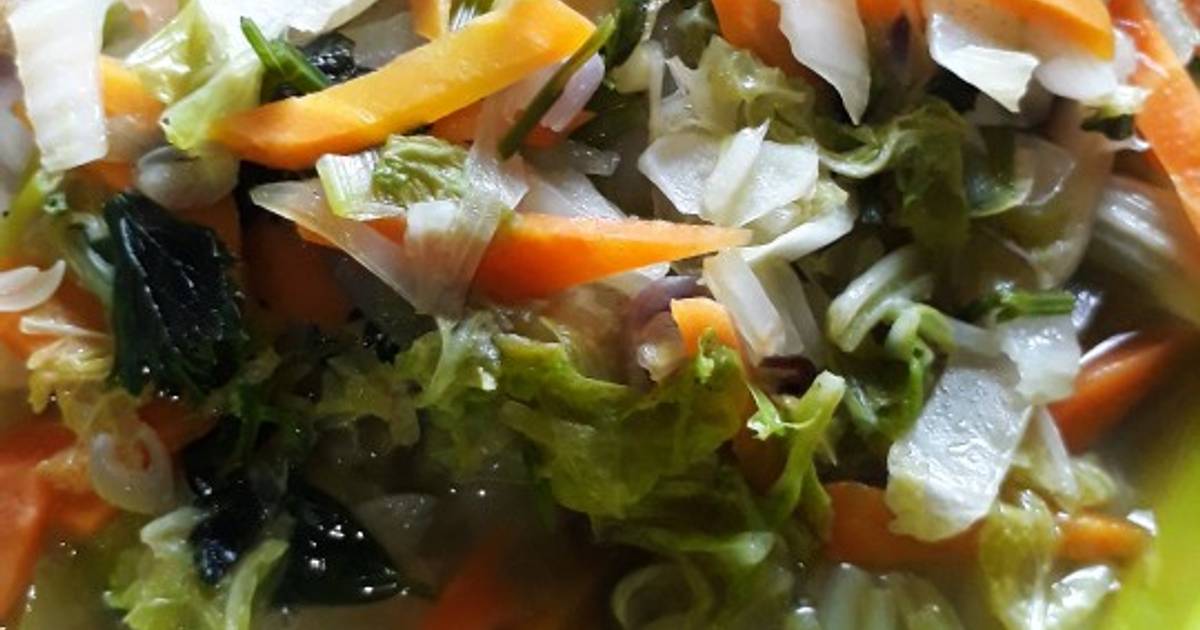 Resep Sayur Bening Sawi Putih Wortel Oleh Okmi Arnaira Cookpad