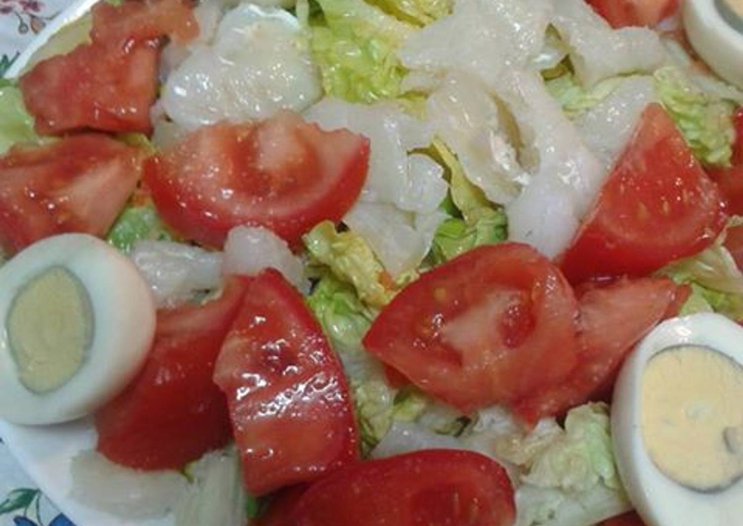 Ensalada Con Bacalao Ahumado Receta De Yojana Cookpad