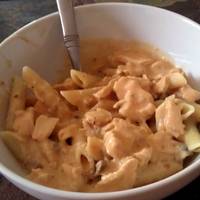 Crockpot Buffalo Chicken Pasta