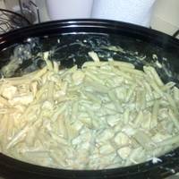Crockpot Buffalo Chicken Pasta