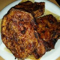 grilling pork chops on bge