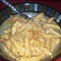 Crockpot Buffalo Chicken Pasta