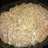 Crockpot Buffalo Chicken Pasta