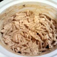 Crockpot Buffalo Chicken Pasta
