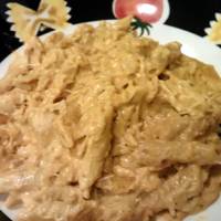 Crockpot Buffalo Chicken Pasta