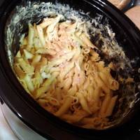 Crockpot Buffalo Chicken Pasta