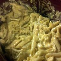 Crockpot Buffalo Chicken Pasta