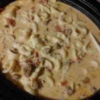 Crock Pot Sausage & Cheese Tortellini
