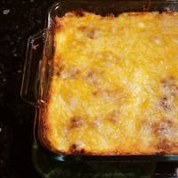 Low Carb chili cheese coney casserole