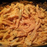 Crockpot Buffalo Chicken Pasta