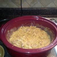 Crockpot Buffalo Chicken Pasta