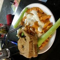 Crockpot Buffalo Chicken Pasta