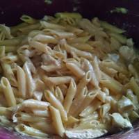 Crockpot Buffalo Chicken Pasta