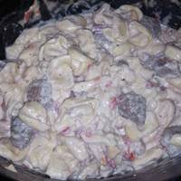 Crock Pot Sausage & Cheese Tortellini
