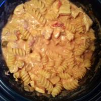 Crockpot Buffalo Chicken Pasta