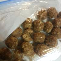 No bake peanut butter & oat dog treats