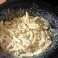 Crockpot Buffalo Chicken Pasta