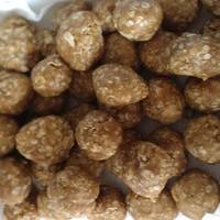No bake peanut butter & oat dog treats