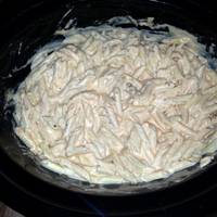 Crockpot Buffalo Chicken Pasta