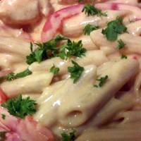 Crockpot Buffalo Chicken Pasta
