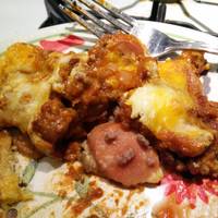 Low Carb chili cheese coney casserole