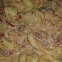 Crock Pot Sausage & Cheese Tortellini