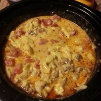 Crock Pot Sausage & Cheese Tortellini