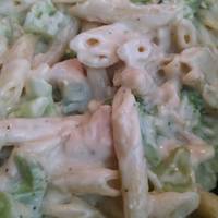 Crockpot Buffalo Chicken Pasta