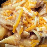 Crockpot Buffalo Chicken Pasta