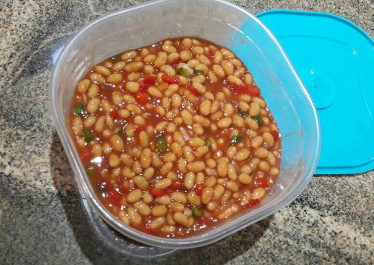 Baked Bean Salad Recipe by theforklessfuss Cookpad