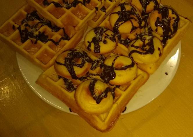 Resep Crisp fluffy waffles