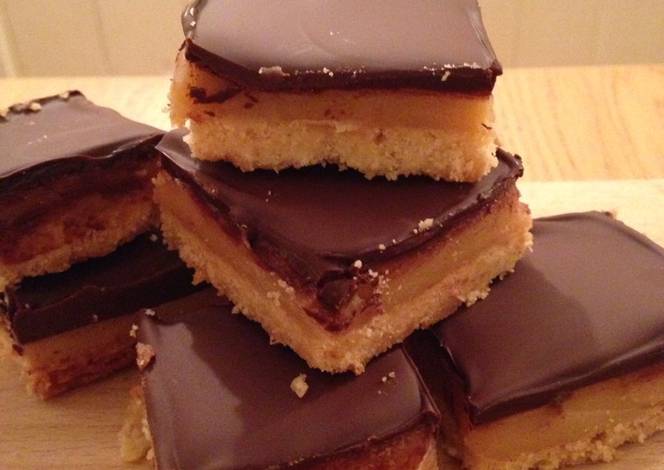 Resep Salted Caramel Shortbread