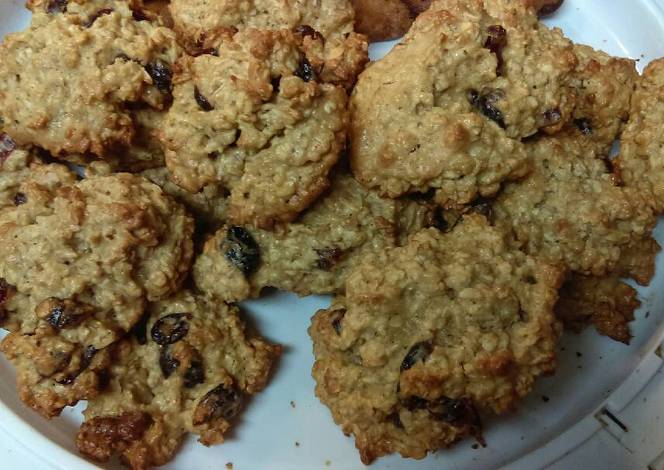 Resep Oatmeal cranberry cookies