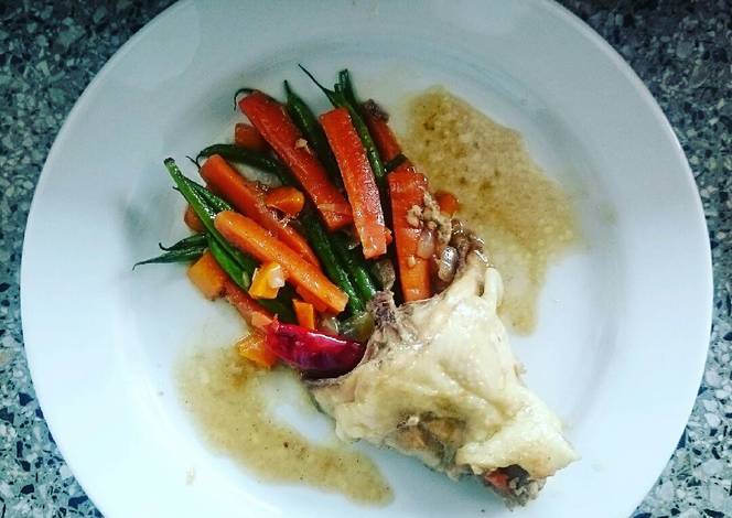 Resep Easy Breezy Chicken, Carrots and Long Green Beans Stir Fry Resep Easy Breezy Chicken, Carrots and Long Green Beans Stir Fry
