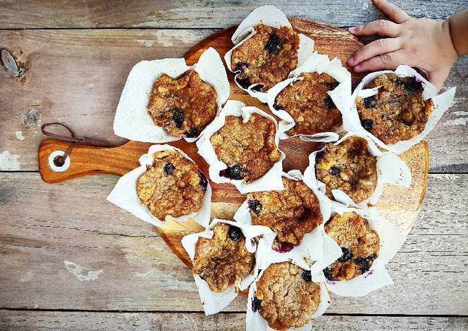 Resep Banana and Blueberry Muffins Resep Banana and Blueberry Muffins