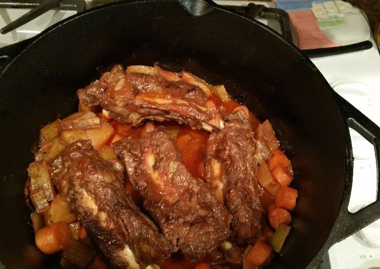 Dutch Oven Beef Ribs Recipe by Average Dad Cooking Cookpad