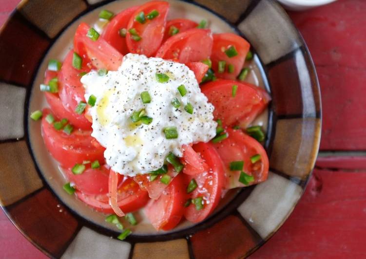 Tomatoes and Cottage Cheese Recipe by Felice Cookpad