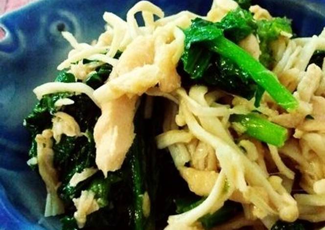 Resep Super Quick Mustard Green and Tuna Aemono Salad Resep Super Quick Mustard Green and Tuna Aemono Salad