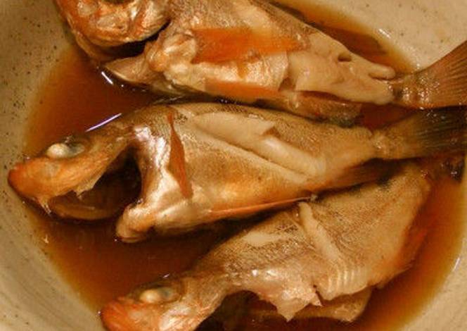 Resep Japanese Stewed Rockfish (Mebaru no Nitsuke)