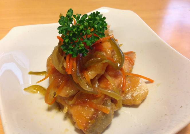 Resep Salmon Nanban (Escabeche)