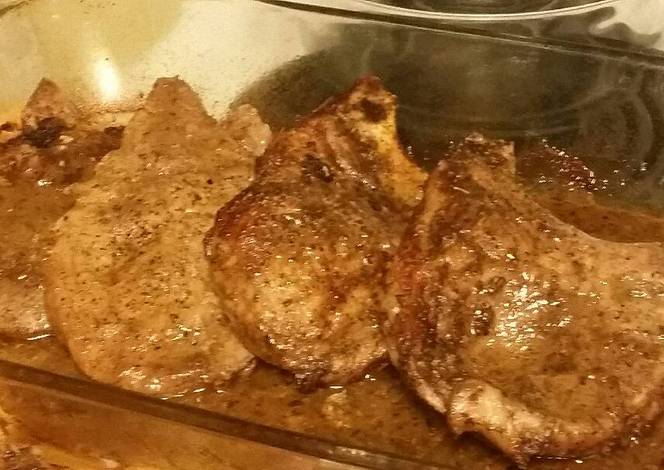 Resep Mustard Balsamic Pork Chops