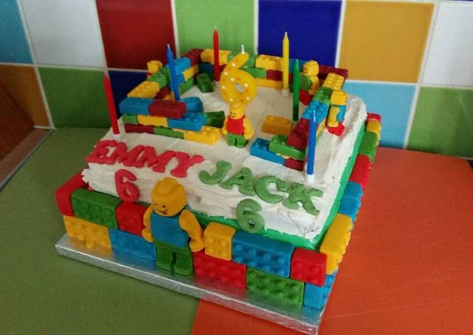 Vickys Lego Cake Decoration Idea Recipe By Vicky Jacks